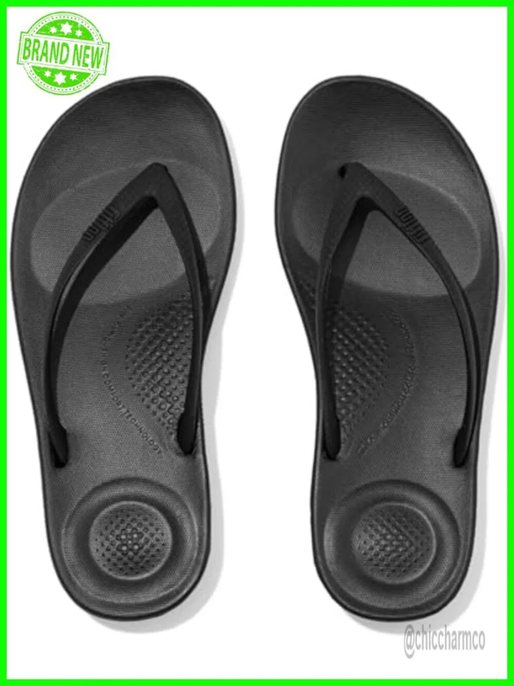Ergonomic Rubber Flip Flops with Slip-Resistant Sole